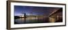 Manhattan Bridge and Brooklyn Bridge, New York City, USA-Michele Falzone-Framed Photographic Print