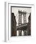 Manhattan Bridge and Empire State Building, New York City, USA-Alan Copson-Framed Photographic Print