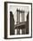 Manhattan Bridge and Empire State Building, New York City, USA-Alan Copson-Framed Photographic Print