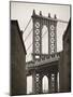 Manhattan Bridge and Empire State Building, New York City, USA-Alan Copson-Mounted Photographic Print