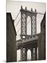 Manhattan Bridge and Empire State Building, New York City, USA-Alan Copson-Mounted Photographic Print