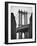 Manhattan Bridge and Empire State Building, New York City, USA-Alan Copson-Framed Photographic Print