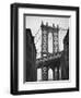 Manhattan Bridge and Empire State Building, New York City, USA-Alan Copson-Framed Photographic Print