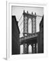 Manhattan Bridge and Empire State Building, New York City, USA-Alan Copson-Framed Photographic Print