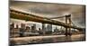 Manhattan Bridge and New York City Skyline, NYC-Vadim Ratsenskiy-Mounted Giclee Print