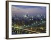 Manhattan Bridge and Skyline at Night-Michel Setboun-Framed Photographic Print