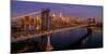 Manhattan Bridge at dawn, New York City, New York State, USA-null-Mounted Photographic Print