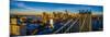 Manhattan Bridge at dawn, New York City, New York State, USA-null-Mounted Photographic Print