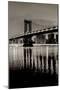 Manhattan Bridge at Night-Alan Blaustein-Mounted Photographic Print