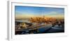 Manhattan Bridge at sunrise, New York City, New York State, USA-null-Framed Photographic Print