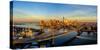 Manhattan Bridge at sunrise, New York City, New York State, USA-null-Stretched Canvas