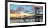 Manhattan Bridge at sunset, NYC-null-Framed Giclee Print