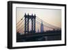 Manhattan Bridge at Sunset-null-Framed Photographic Print