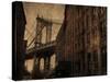 Manhattan Bridge Brownstone-Dale MacMillan-Stretched Canvas