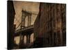 Manhattan Bridge Brownstone-Dale MacMillan-Stretched Canvas