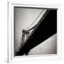 Manhattan Bridge BW Sq I-Erin Berzel-Framed Photographic Print