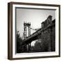 Manhattan Bridge BW Sq II-Erin Berzel-Framed Photographic Print