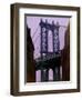 Manhattan Bridge, Empire State Building, New York City, USA-Alan Schein-Framed Photographic Print