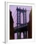 Manhattan Bridge, Empire State Building, New York City, USA-Alan Schein-Framed Photographic Print