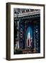 Manhattan Bridge frames Empire State Building, NY NY-null-Framed Photographic Print