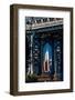 Manhattan Bridge frames Empire State Building, NY NY-null-Framed Photographic Print