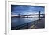 Manhattan Bridge from Brooklyn, New York City, New York, USA-Jon Arnold-Framed Photographic Print