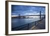 Manhattan Bridge from Brooklyn, New York City, New York, USA-Jon Arnold-Framed Photographic Print