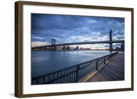 Manhattan Bridge from Brooklyn, New York City, New York, USA-Jon Arnold-Framed Photographic Print