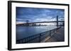 Manhattan Bridge from Brooklyn, New York City, New York, USA-Jon Arnold-Framed Photographic Print