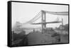 Manhattan Bridge from Brooklyn-null-Framed Stretched Canvas
