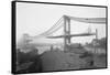 Manhattan Bridge from Brooklyn-null-Framed Stretched Canvas