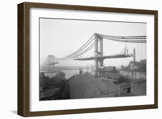 Manhattan Bridge from Brooklyn-null-Framed Art Print