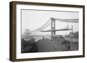 Manhattan Bridge from Brooklyn-null-Framed Art Print