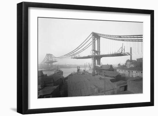 Manhattan Bridge from Brooklyn-null-Framed Art Print
