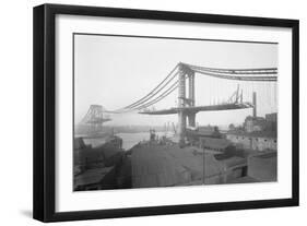 Manhattan Bridge from Brooklyn-null-Framed Art Print