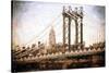 Manhattan Bridge III - In the Style of Oil Painting-Philippe Hugonnard-Stretched Canvas