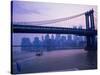 Manhattan Bridge, NYC-Barry Winiker-Stretched Canvas