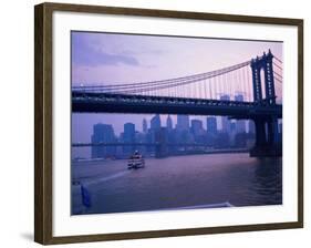 Manhattan Bridge, NYC-Barry Winiker-Framed Photographic Print