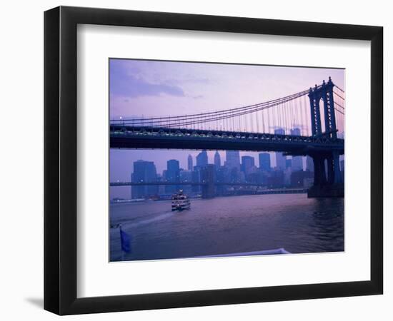 Manhattan Bridge, NYC-Barry Winiker-Framed Photographic Print