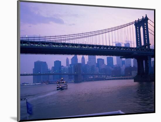 Manhattan Bridge, NYC-Barry Winiker-Mounted Photographic Print