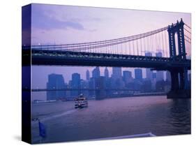 Manhattan Bridge, NYC-Barry Winiker-Stretched Canvas