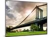 Manhattan Bridge of Brooklyn Park, Manhattan, New York, United States-Philippe Hugonnard-Mounted Photographic Print