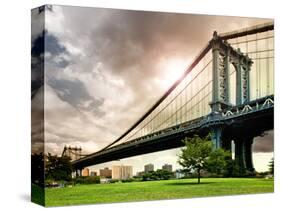Manhattan Bridge of Brooklyn Park, Manhattan, New York, United States-Philippe Hugonnard-Stretched Canvas