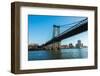 Manhattan Bridge on Summer Day-Elnur-Framed Photographic Print