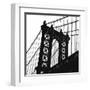 Manhattan Bridge Silhouette (detail)-Erin Clark-Framed Art Print