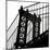 Manhattan Bridge Silhouette (detail)-Erin Clark-Mounted Art Print