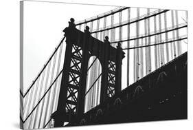 Manhattan Bridge Silhouette-Erin Clark-Stretched Canvas