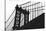 Manhattan Bridge Silhouette-Erin Clark-Stretched Canvas