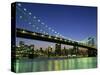 Manhattan Bridge Spanning the East River-Rudy Sulgan-Stretched Canvas