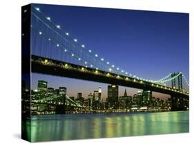 Manhattan Bridge Spanning the East River-Rudy Sulgan-Stretched Canvas